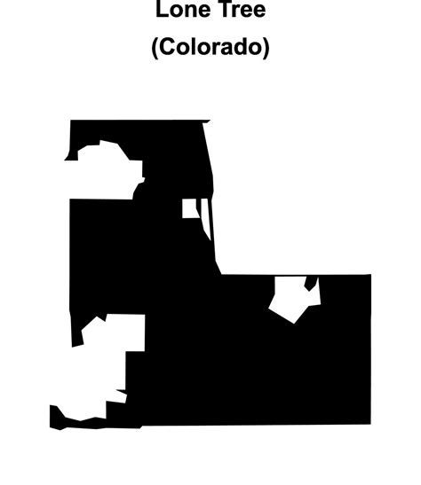 Lone Tree, Colorado blank outline map 55035292 Vector Art at Vecteezy