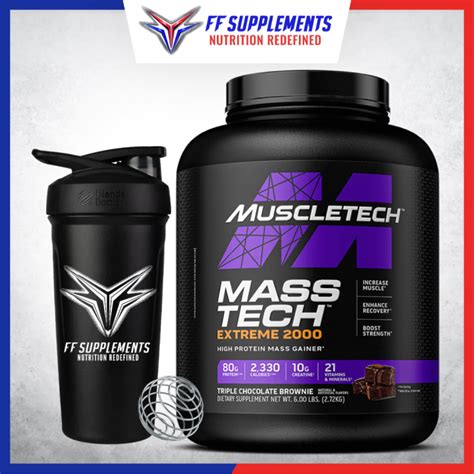 Muscletech Masstech Lbs With Ff Shaker Weight Gainer Powder Lazada Ph