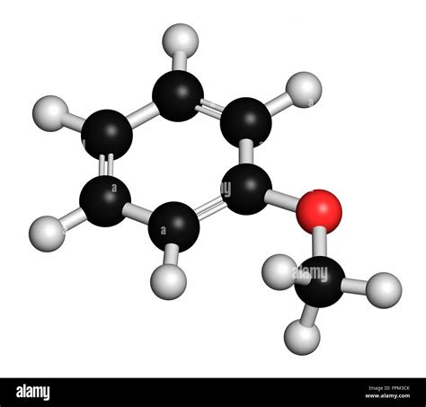 Anisole chemical molecule. Used in fragrances as chemical precursor ...