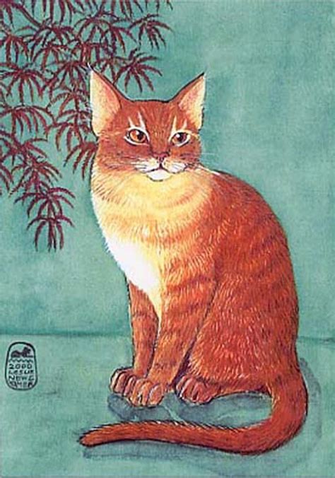 Mythical, Ancient Cultural Cat Paintings - Love Meow