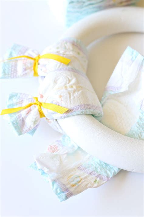 Craft Baby Shower Diaper Wreath See Vanessa Craft Diaper Wreath