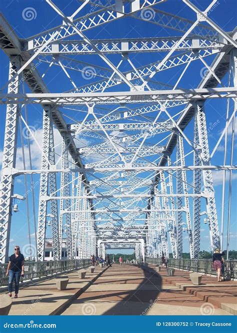 John Siegenthaler Pedestrian Bridge Editorial Photography - Image of