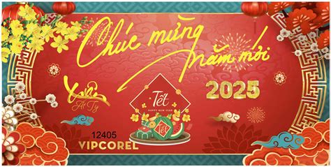 Backdrop Chúc mừng năm mới 2025 vector corel 131 Download file corel