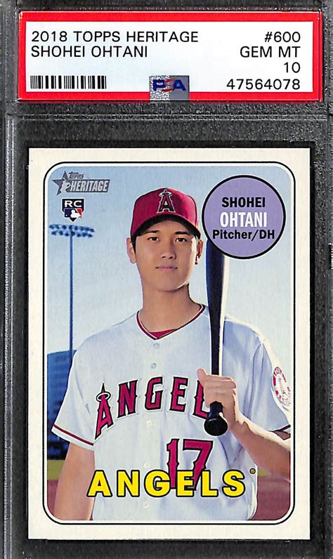 Lot Detail Lot Of Shohei Ohtani Cards W Heritage Rookie