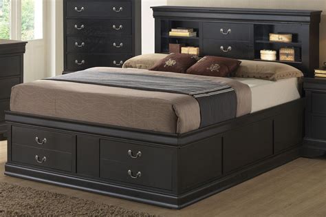 Louis Philippe Black King Storage Bed From Coaster Ke Coleman