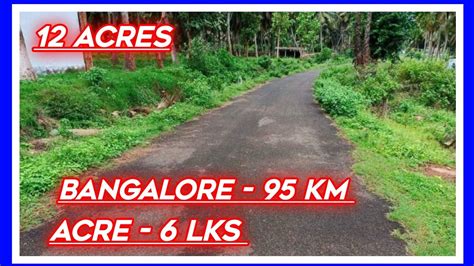 Acres Agriculture Land For Sale Lks Acre Bangalore Km