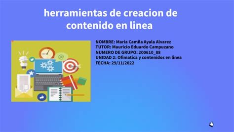 Herramienta De Creacion De Contenidos En Linea