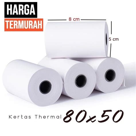 Jual Kertas Kasir Struk Thermal Paper Roll Termal Pos Printer Mm