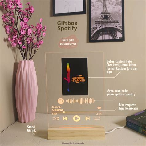 Jual Akrilik Spotify Album Polaroid Music Frame Kado Spotify Kado