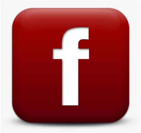 red facebook logo transparent transparent png
