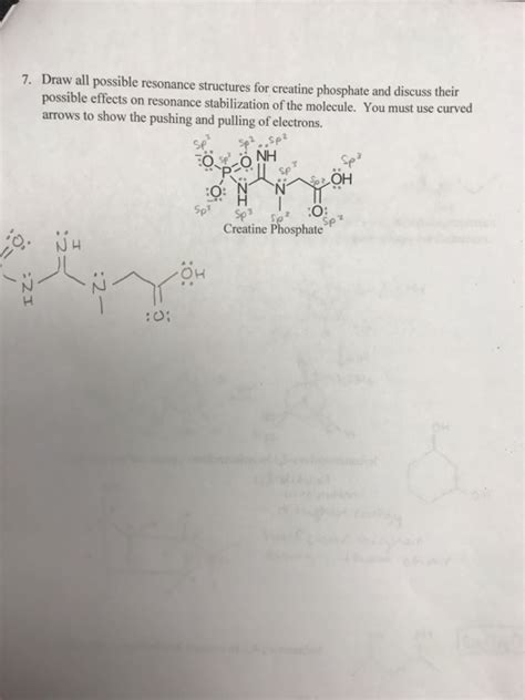 Solved Draw all possible resonance structures for creatine | Chegg.com