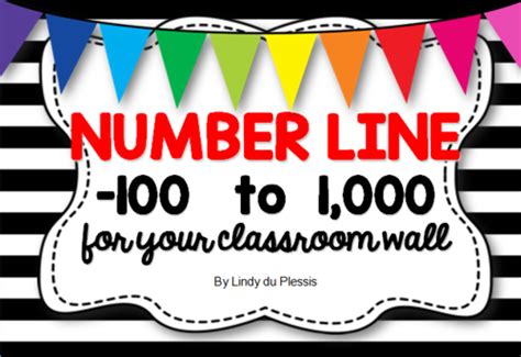 Number line -100 to 1,000 | Teaching Resources