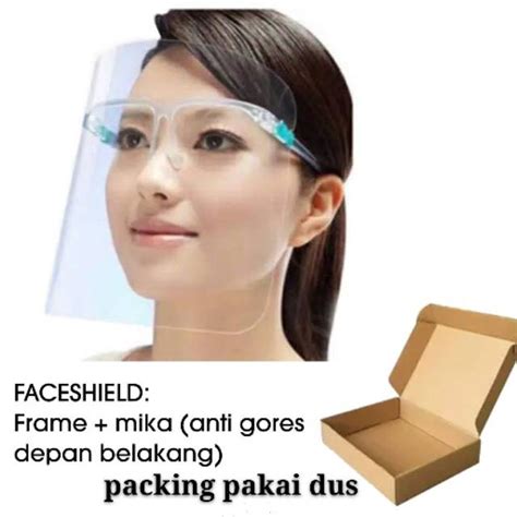 Jual Face Shield Kacamata Packing Pakai Box Pelindung Wajah