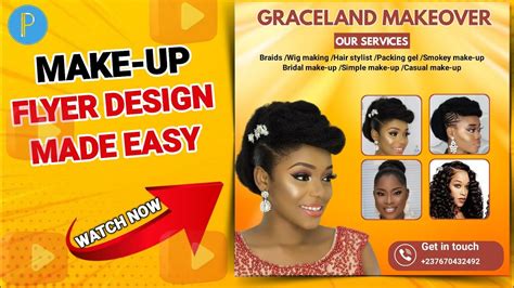 How To Design A Beauty And Make Up Flyer In Pixellap Flyer Design