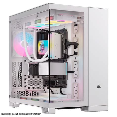 Gabinete Corsair X Rgb Mid Tower Doble C Mara Cristal