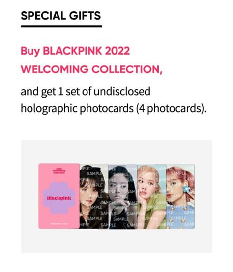 BLACKPINK 2022 WELCOMING COLLECTION Kpop USA