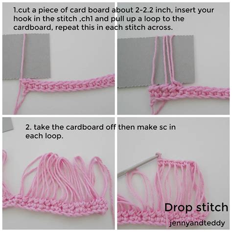 Crochet Drop Stitch Easy Photo Tutorial Crochet Patterns Crochet