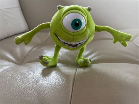 Monsters Inc Mike Wazowski Plush Stuffed Toy Vintage Disney Pixar 2001 ...