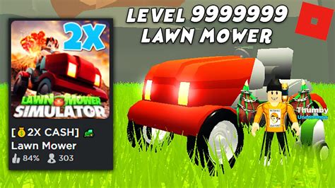 Lawn Mower Simulator Roblox Level 999999999 Lawn Mower Youtube