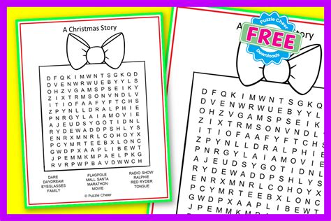 Christmas Story Word Search Puzzle Cheer