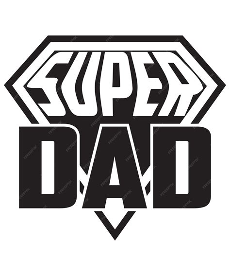 Premium Vector Super Dad Tshirt Design