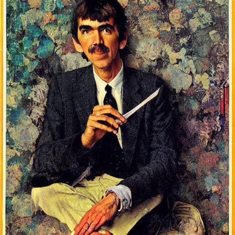 Portrait Of Ringo Starr By Norman Rockwell Stable Diffusion