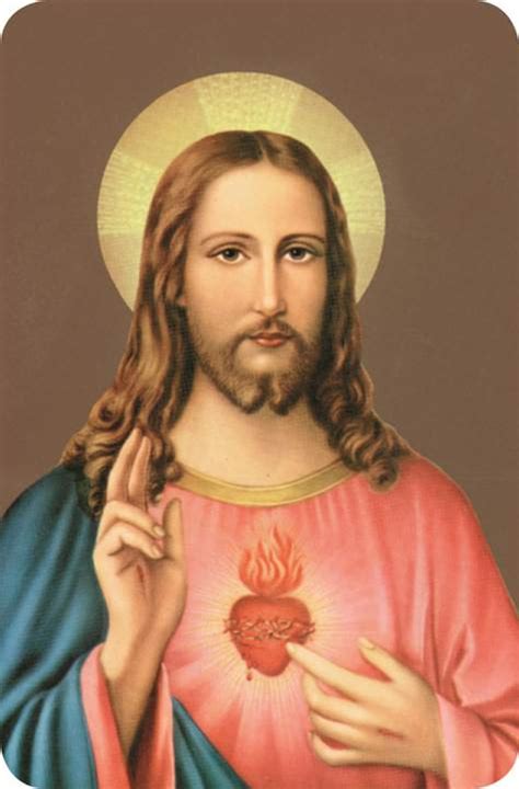 Sacred Heart Of Jesus Immaculate Heart Of Mary 2d Holy Card F C Ziegler Company