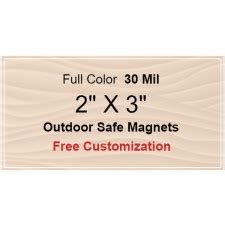 2X3 Magnets | 2" X 3" Custom Photo Refrigerator Magnets, Car Magnets