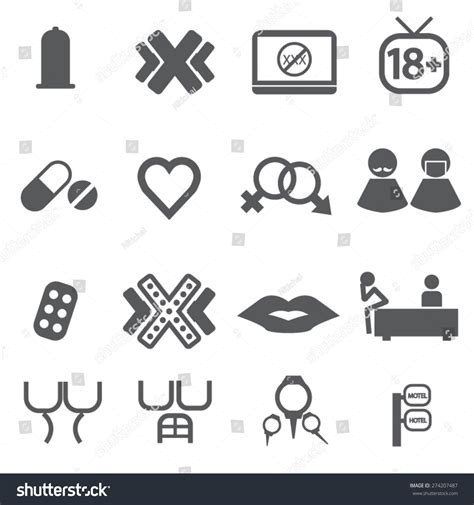 Sex Icons Symbol Xxx Vector 스톡 벡터로열티 프리 274207487 Shutterstock