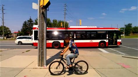 Toronto Ttc Bus 53 Eastbound On Steeles Ave East Youtube