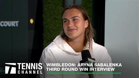 Aryna Sabalenka Approves of 'Tsitsidosa' Relationship | 2023 Wimbledon Third Round Win Interview ...