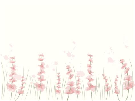 Premium Vector Background Of Delicate Pink Flowers Watercolor