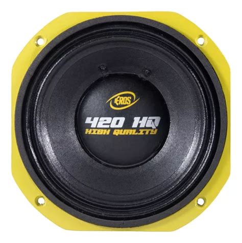 Auto Falante 8 Polegadas Eros E420 Hq 8 Ohms Woofer 420w Rms