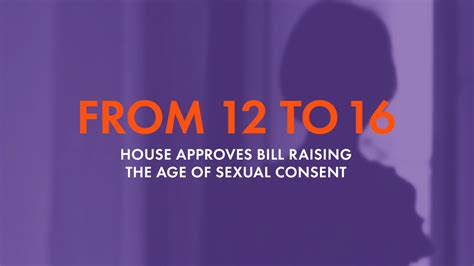 House Approves Bill Raising Age Of Sexual Consent To 16