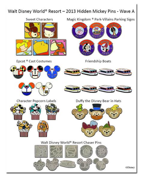 Trade For New Hidden Mickey Pins In 2013 At Disney Parks Disney Parks Blog