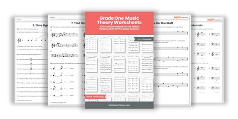 Grade 1 Music Theory Worksheets Pack Hellomusictheory