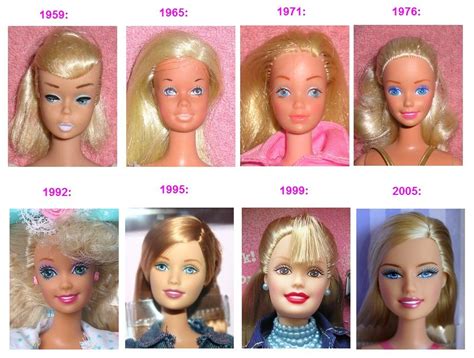 Evolução da boneca Barbie Bonecas barbie Barbie Bonecas