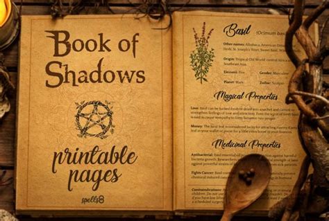 Wicca For Beginners Free Printable Book Of Shadows Grimoire Wicca