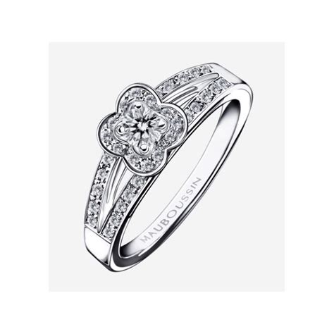 Solitaire Mauboussin Chance Of Love N En Or Blanc Et Diamants Tour De