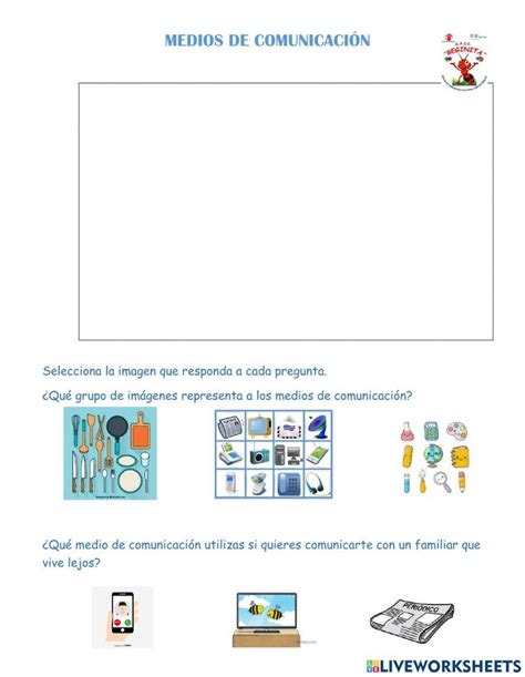 Medios de comunicación activity for Preescolar Ejercicios