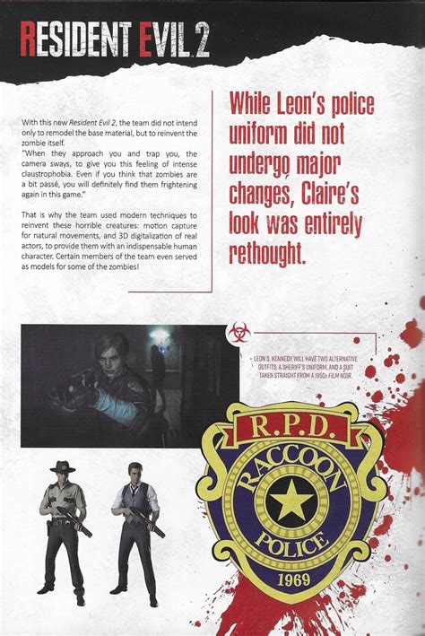 Leon S Kennedy Resident Evil Remake Scans From Pix N Love The