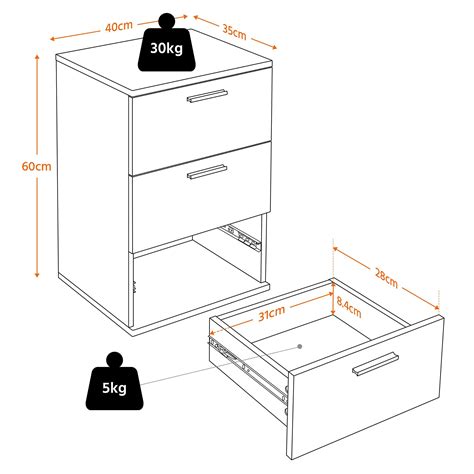 Bedside Drawers Wooden Nightstand White Drawers Set Of Drawers