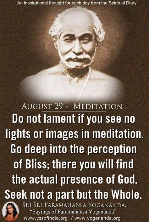 Do Not Lament If You See No Lights Or Images In Meditation Go Deep