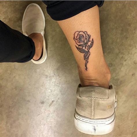 Leg Rose Tattoo Leg Tattoos Trendy Tattoos Tattoos