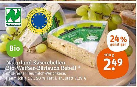 Naturland Käserebellen Bio Weißer Bärlauch Rebell Angebot Bei Tegut