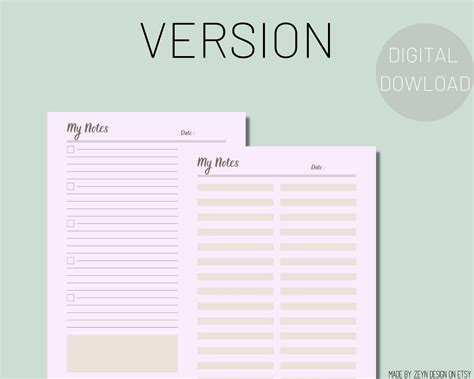 Printable Lined Page Lined Sheets Printable Notes Printable Writing ...