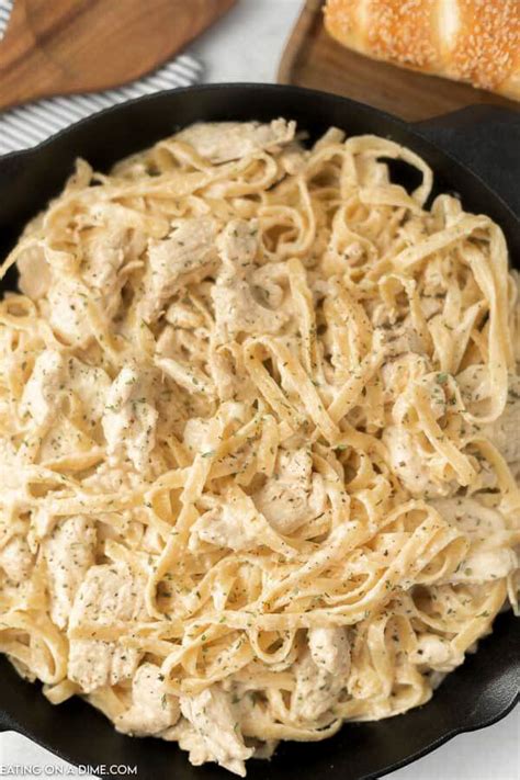 Creamy Chicken Alfredo Skillet Dinner Easy Skillet Meal