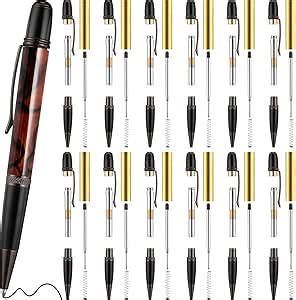 Colarr Pack Woodturning Pen Kit Twist Ballpoint Pen Kit With Refill