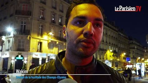 Fusillade Sur Les Champs Elysées Cétait La Panique Raconte Un