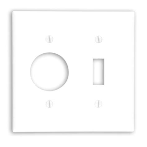 Leviton 88007 Combination Wallplate Standard Size Gang 2 White